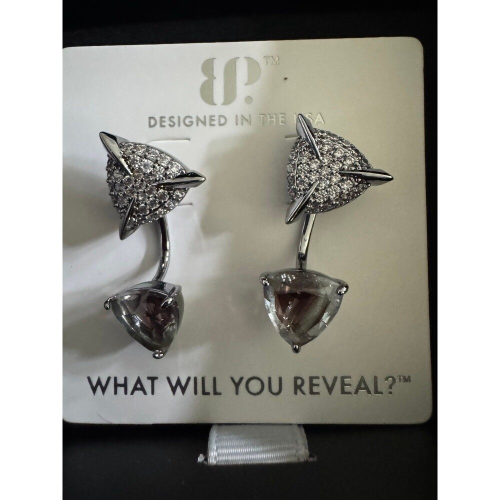 BP obsidian earrings